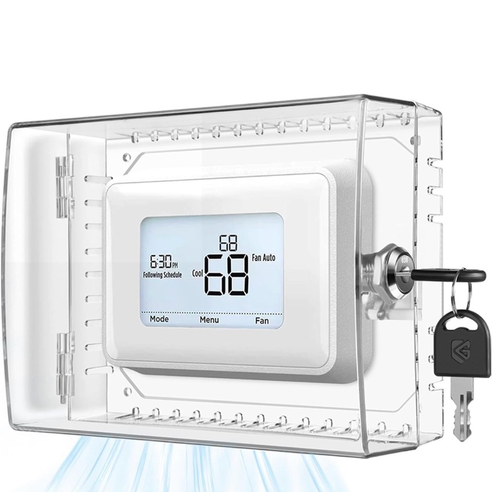 Cover Locking Thermostat Security Clear size 7”x4”